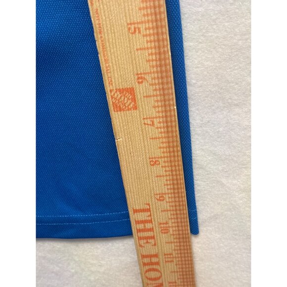 Ariat Mens Blue Polo Shirt L Heat Series Moisture Wicking Short Sleeve - Picture 7 of 12